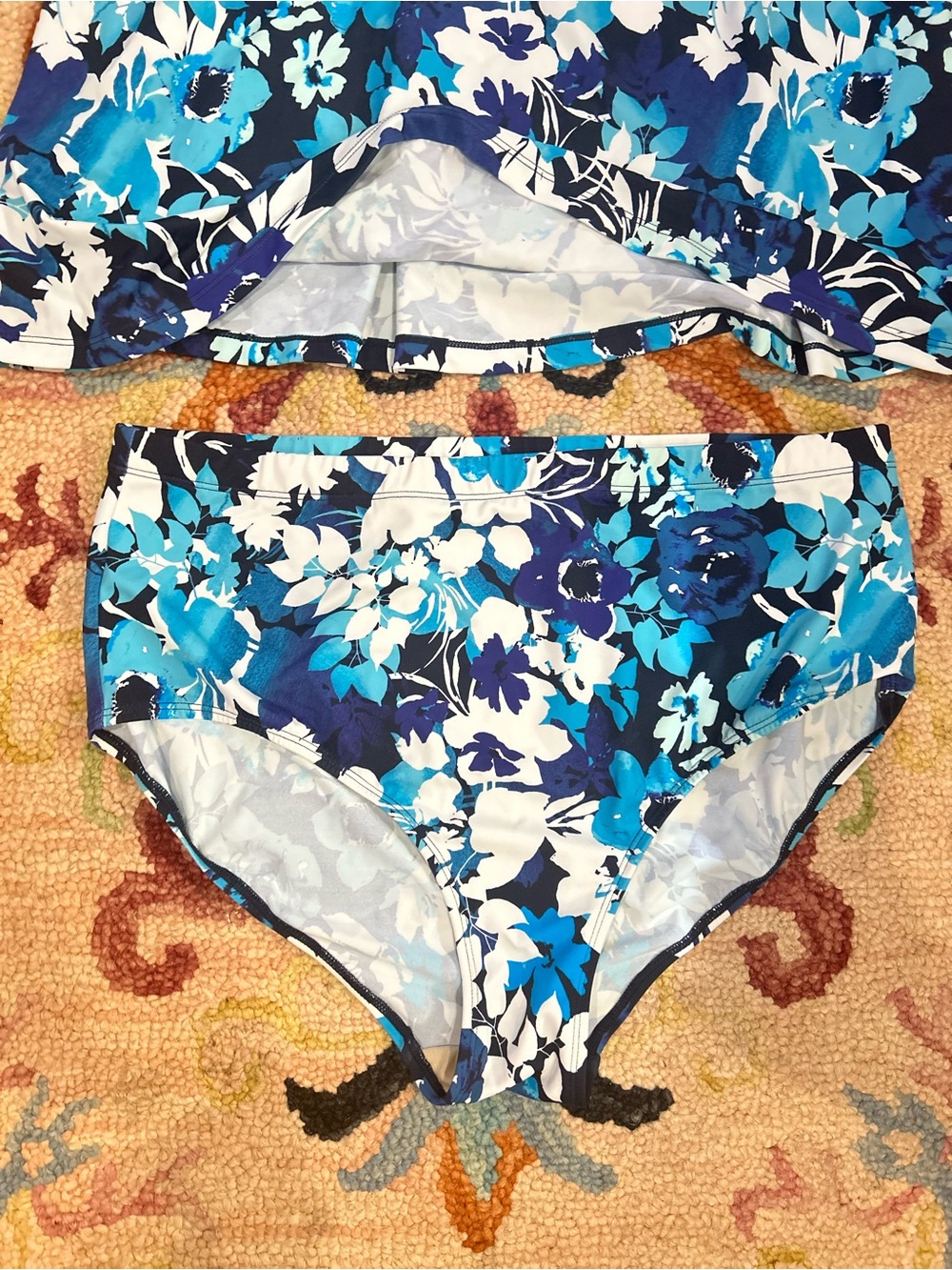 Swimsuits For All Floral Tankini Set 2PC Size 20 NWOT - Picture 10 of 12